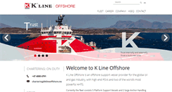 Desktop Screenshot of klineoffshore.no