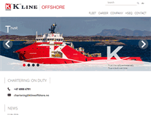 Tablet Screenshot of klineoffshore.no